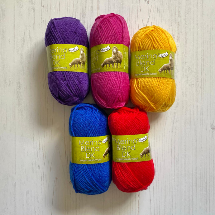 New In - Bright, Colourful Merino Yarns for Crochet Projects