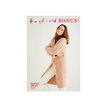 Load image into Gallery viewer, SALE: Knitting Pattern: Longline Edge to Edge Ladies Aran Cardigan