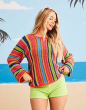 Load image into Gallery viewer, NEW Knitting Pattern: Striped Beach Sweater