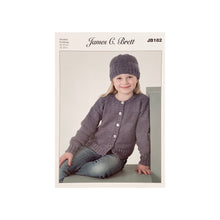 Load image into Gallery viewer, Knitting Pattern: Girls&#39; Cardigans and Hat for 2-13 Year Olds
