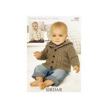 Load image into Gallery viewer, Knitting Pattern: Baby Jacket and Hoodie for 0-7 Years