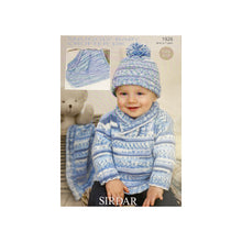 Load image into Gallery viewer, SALE: Knitting Pattern: Sweater, Hat and Blanket for Babies and Children 0 to 7 years