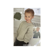 Load image into Gallery viewer, SALE: Knitting Pattern: V and Round Neck Sweaters and Slipover for 0-6 Years