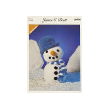 Load image into Gallery viewer, Crochet Pattern: Snowman in Chunky Yarn