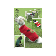 Load image into Gallery viewer, SALE: Knitting Pattern: Christmas Dog Coats in DK Yarn