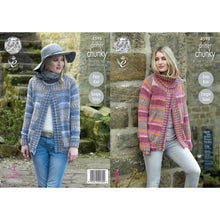 Load image into Gallery viewer, NEW Knitting Pattern: Ladies Sweater Jackets in Chunky Yarn