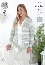 Load image into Gallery viewer, Knitting Pattern: Ladies Cardigan and Shawl in DK Yarn