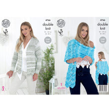 Load image into Gallery viewer, Knitting Pattern: Ladies Cardigan and Shawl in DK Yarn