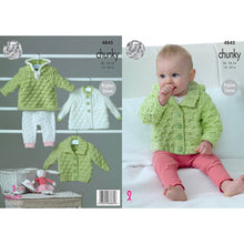 Load image into Gallery viewer, Knitting Pattern: Baby Hoodie, Jacket and Matinee Coat for Newborn to 2 Years