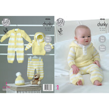 Load image into Gallery viewer, Knitting Pattern: Baby All-In-One, Hoody, Pants and Hat for Babies 0-24 Months