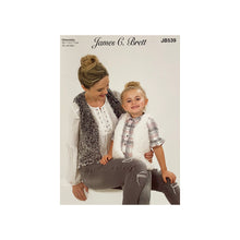 Load image into Gallery viewer, SALE: Knitting Pattern: Faux Fur Waistcoats for Ladies and Children