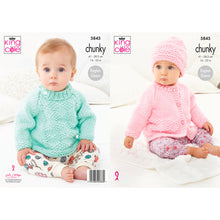Load image into Gallery viewer, Knitting Pattern: Baby Jacket, Sweater, Hat and Blanket in Chunky Yarn