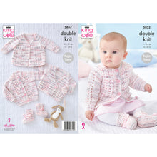 Load image into Gallery viewer, Knitting Pattern: Baby Matinee Coat, Cardigans and Bootees for Premature to 12 months