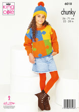 Load image into Gallery viewer, NEW Knitting Pattern: Chunky Puzzle Sweater for Children