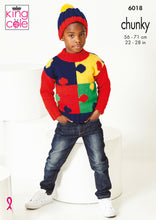 Load image into Gallery viewer, NEW Knitting Pattern: Chunky Puzzle Sweater for Children