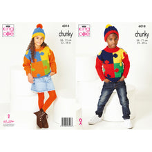 Load image into Gallery viewer, NEW Knitting Pattern: Chunky Puzzle Sweater for Children