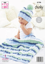 Load image into Gallery viewer, NEW Knitting Pattern: Easy Knit Baby Blankets and Hats in Chunky Yarn
