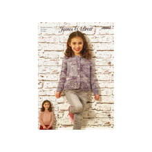 Load image into Gallery viewer, Knitting Pattern: Girls Cardigan and Sweater with Lace Detail for 3-12 Year Olds
