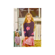 Load image into Gallery viewer, Knitting Pattern: Cotton Flower Sweater for 3-12 Years