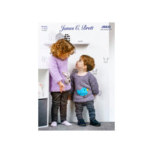 Load image into Gallery viewer, Knitting Pattern: Sweater with Bunny or Bird in Chunky Yarn for Kids