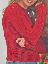 Load image into Gallery viewer, Knitting Pattern: Ladies Sweater in DK Yarn