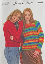Load image into Gallery viewer, Knitting Pattern: Ladies Sweater in DK Yarn