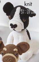 Load image into Gallery viewer, NEW Crochet Pattern: Amigurumi French Bulldogs in DK Yarn