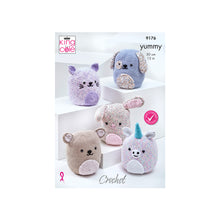 Load image into Gallery viewer, NEW Crochet Pattern: Amigurumi Cat, Dog, Bear, Rabbit and Unicorn Squishy Toys