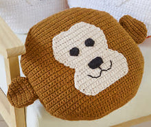 Load image into Gallery viewer, NEW Crochet Pattern: Easy Crochet Animal Cushions in Chunky Yarn