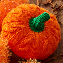 Load image into Gallery viewer, NEW Knitting Pattern: Pumpkins in Tinsel and DK Yarn