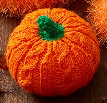 Load image into Gallery viewer, NEW Knitting Pattern: Pumpkins in Tinsel and DK Yarn
