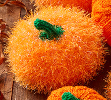Load image into Gallery viewer, NEW Knitting Pattern: Pumpkins in Tinsel and DK Yarn