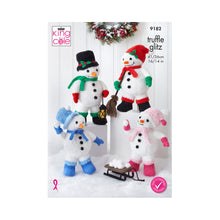 Load image into Gallery viewer, Snowmen in Truffle Yarn