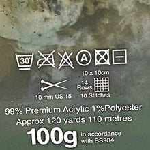 Load image into Gallery viewer, NEW Super Chunky Yarn: Celestial in Space Black, 100g Ball