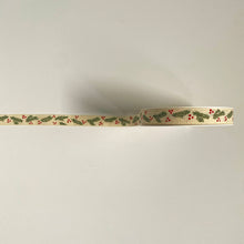 Load image into Gallery viewer, NEW Christmas Ribbon: 15mm, Cream Cotton Dekozweig Ribbon