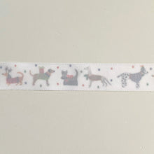 Load image into Gallery viewer, NEW Christmas Ribbon: 25mm, Jolly Dogs Ribbon