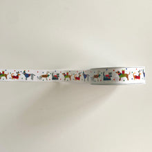 Load image into Gallery viewer, NEW Christmas Ribbon: 25mm, Jolly Dogs Ribbon