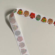 Load image into Gallery viewer, NEW Christmas Ribbon: 25mm, Christmas Jumpers Ribbon. Fun Christmas Ribbon, Single Sided, 1 Metre Lengths