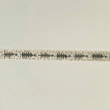 Load image into Gallery viewer, NEW Christmas Ribbon: 15mm, Silver Cotton Christmas Tree Ribbon with Sparkle