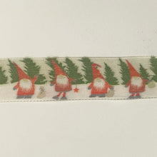 Load image into Gallery viewer, NEW Christmas Ribbon: 40mm, Gonks and Christmas Trees on Ribbon