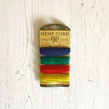 Load image into Gallery viewer, Hemptique 100% Hemp Cord, 4 x 9.1m, 1mm wide. Colour: Topaz