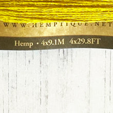 Load image into Gallery viewer, Hemptique 100% Hemp Cord, 4 x 9.1m, 1mm wide. Colour: Topaz
