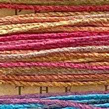 Load image into Gallery viewer, NEW Hemptique 100% Hemp Cord, 4 x 9.1m, 1mm wide. Colour: Variegated #3