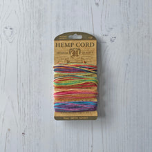 Load image into Gallery viewer, NEW Hemptique 100% Hemp Cord, 4 x 9.1m, 1mm wide. Colour: Variegated #3