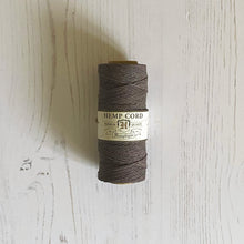 Load image into Gallery viewer, Hemptique 100% Hemp Cord: Dark Grey, 5 or 10m, 1mm wide