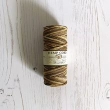 Load image into Gallery viewer, Hemptique 100% Hemp Cord: Brown and Cream, Variegated, 5 or 10m, 1mm wide, Earthy