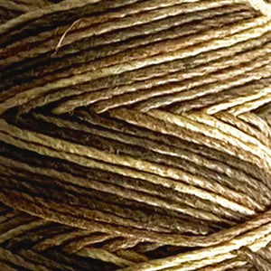 Hemp Cord: Brown and Cream, Variegated, 5 or 10mm, 1mm wide, Earthy