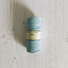 Load image into Gallery viewer, Hemptique 100% Hemp Cord: Light Blue, 5 or 10m, 1mm wide