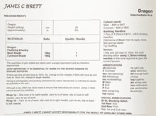 Load image into Gallery viewer, SALE: Knitting Pattern: Dragon in Chunky Yarn