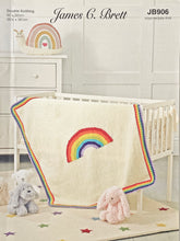 Load image into Gallery viewer, Knitting Pattern: Baby Blanket with Rainbow Motif in DK Yarn